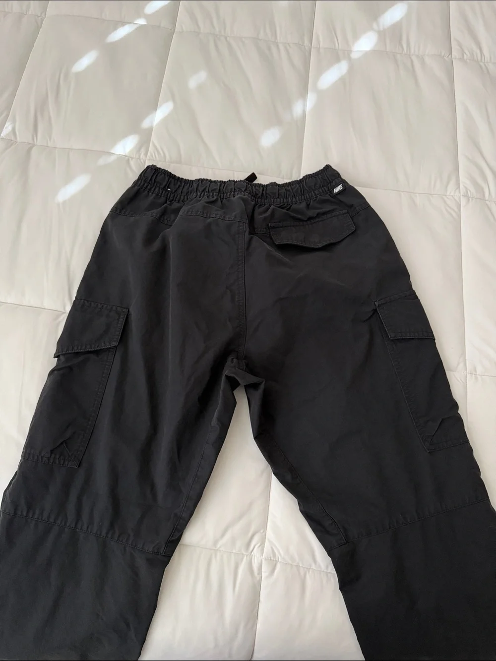 Nike Black Men's Cargo Pants with Side Pockets